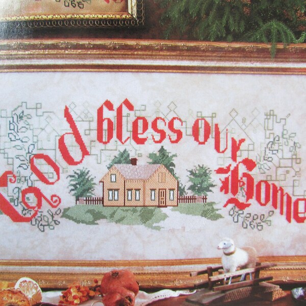 God Bless Our Home Cross Stitch Pattern Etsy