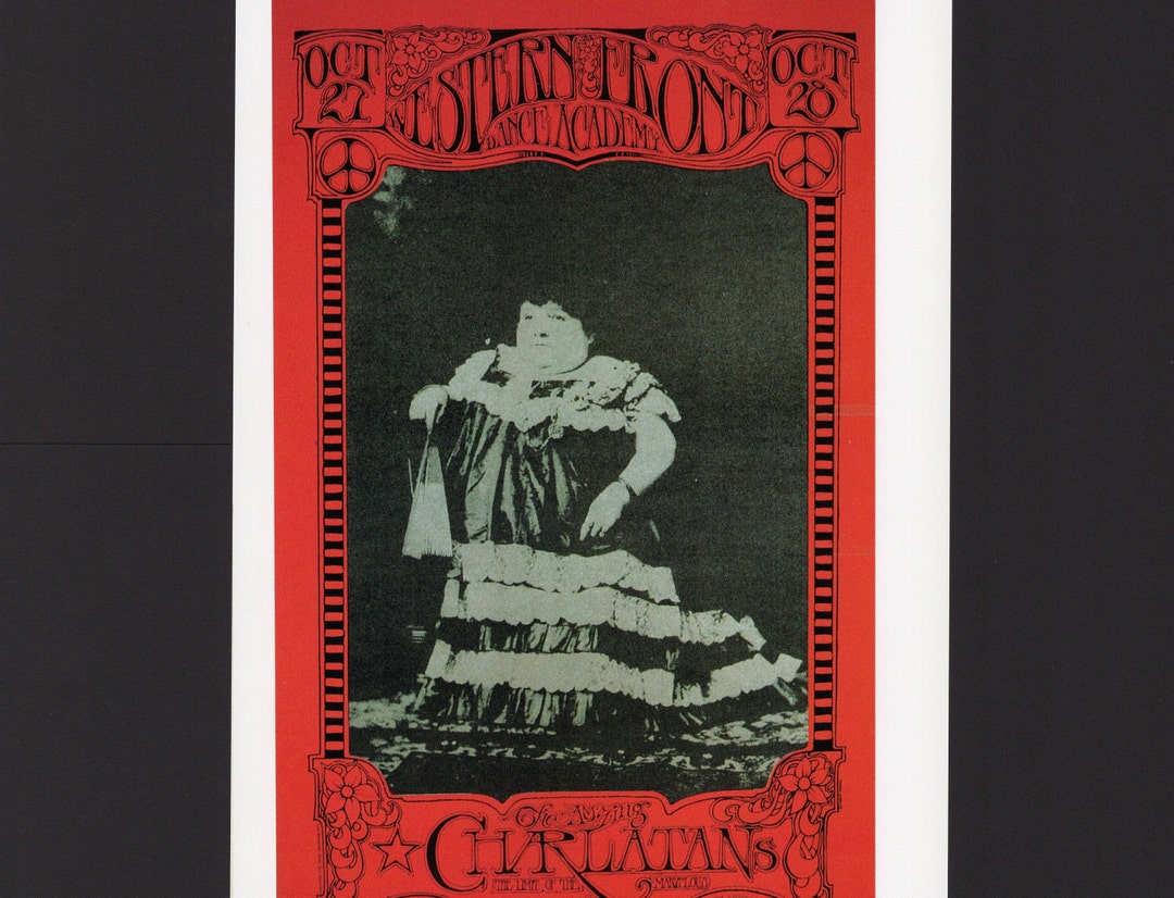 Charlatans Western Front Concert Poster/ Frumious Bandersnatch Music ...