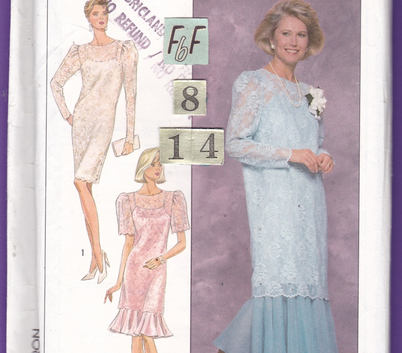 Loose Flapper Cocktail Dress Sewing Pattern/ Simplicity 9101 | Etsy