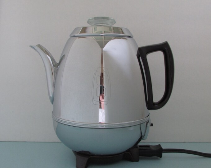 GE General Electric Pot Belly Percolator 9 Cup Automatic Coffee Maker