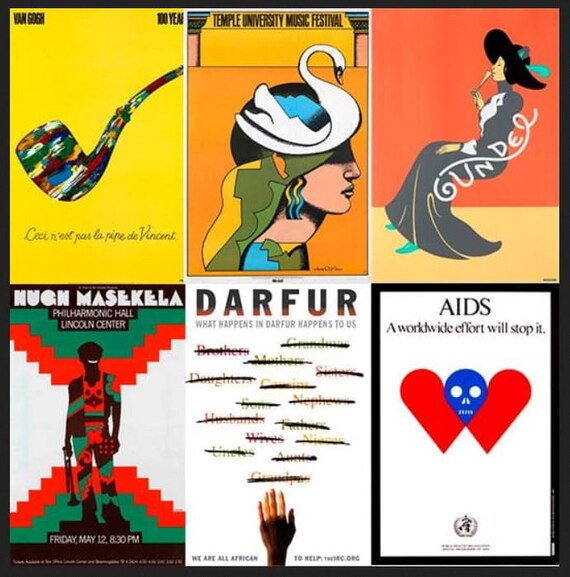 Olivetti Lexicon Typewriter Art Poster by Milton Glaser