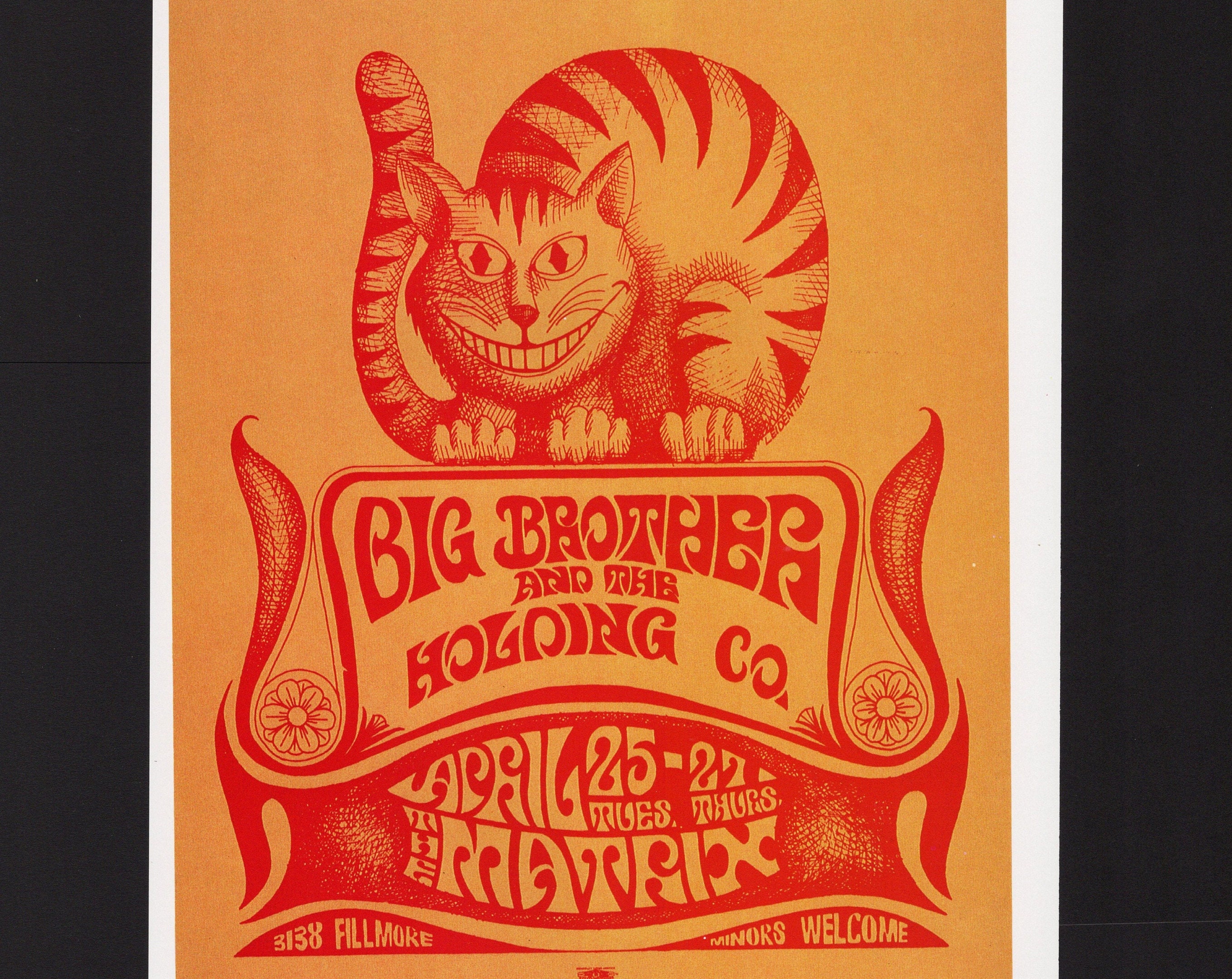 Big Brother & the Holding Company Concert Poster/ the Matrix Rock