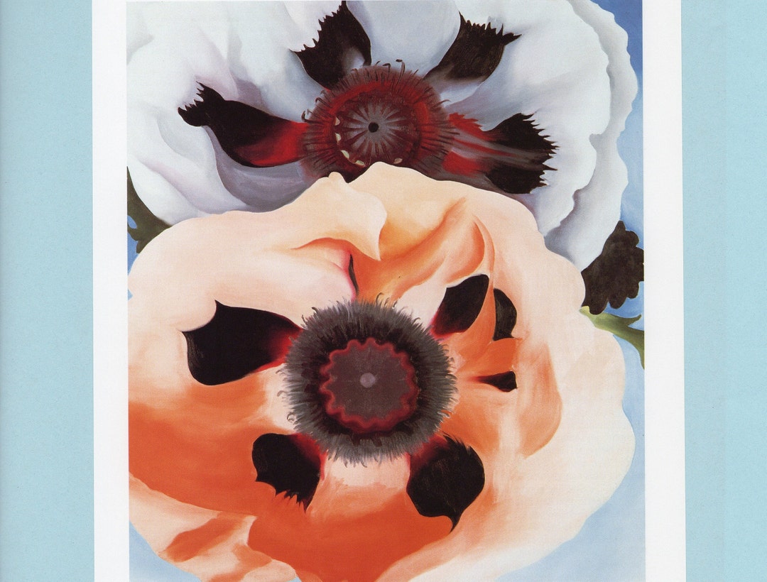 Poppies Art Print by Georgia O'keeffe/ White Iris, Modern American ...