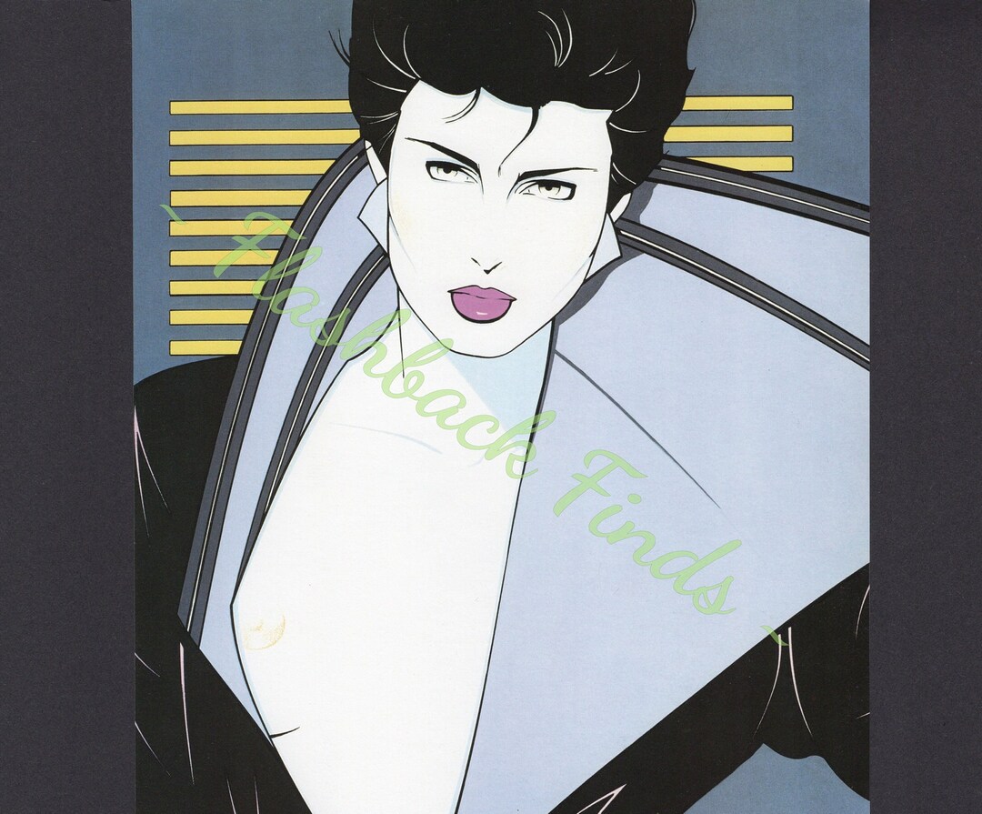 Playboy Illustration, Pin up Art Print, Poster by Patrick Nagel/ 1980's