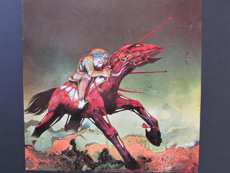 Greenslade Cactus Choir Album Cover Art Print 1970/'s Jade Sea Lair Book Plate fantasy artwork by Roger Dean for framing 11 34 X 12