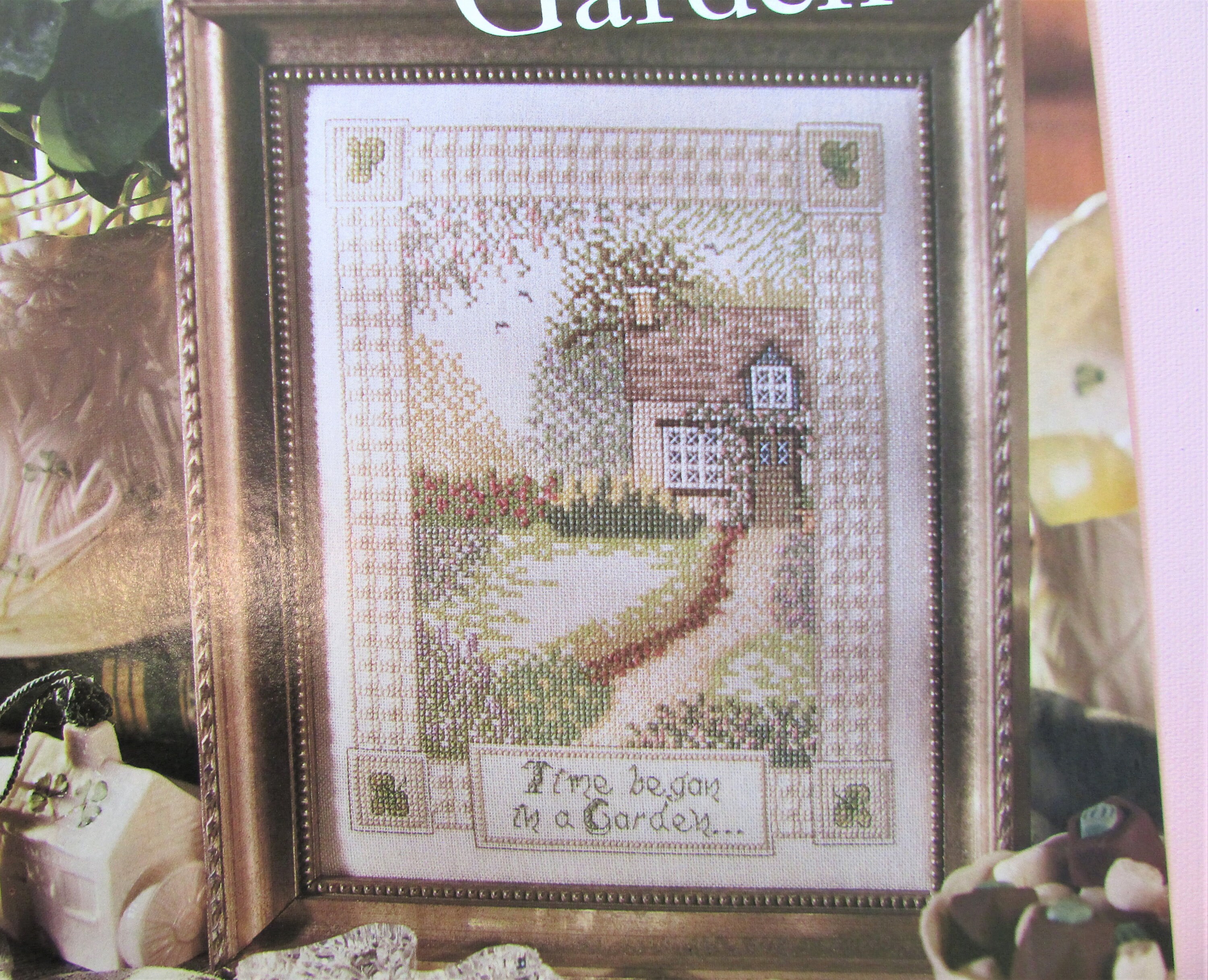 English Cottage Garden Cross Stitch Pattern/ Irish Thatched Etsy