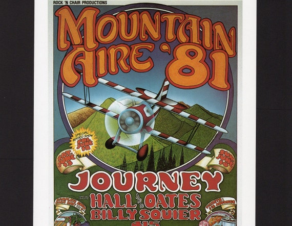 Journey Mountain Aire 81 Festival Concert Poster/ Hall