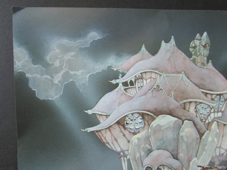 Greenslade Cactus Choir Album Cover Art Print 1970/'s Jade Sea Lair Book Plate fantasy artwork by Roger Dean for framing 11 34 X 12