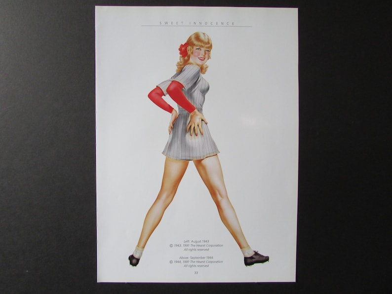 Alberto Vargas Pin Up Art Print/ 1940's Varga Girl Pinup