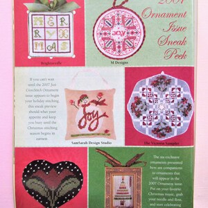 6 Christmas Joy Ornaments Cross Stitch Patterns/ Merry Xmas, Tulip, Christmas tree counted cross stitch chart holiday decor