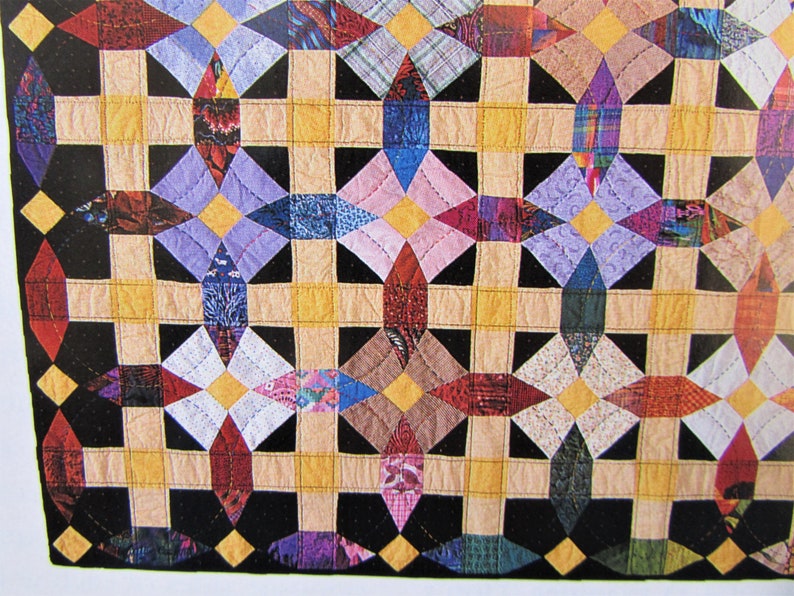 Maltese Cross Block Quilt Pattern/ Bright pieced block pattern Etsy