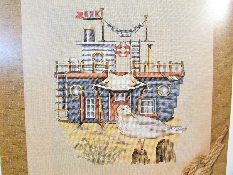 Fishing Boat on Beach Cross Stitch Pattern/ Nautical ...