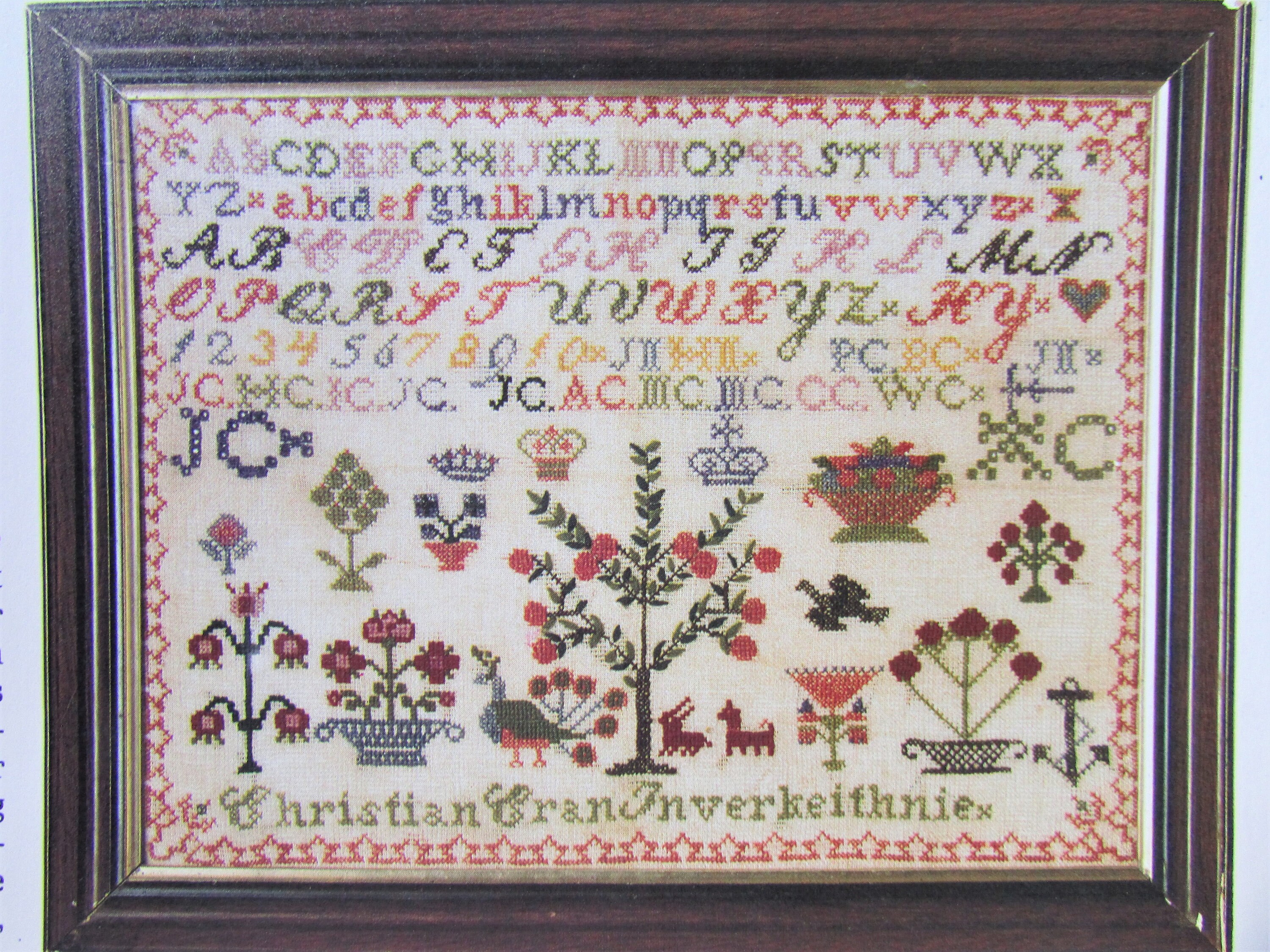 Antique Traditional Cross Stitch Sampler Pattern/ Old - Etsy