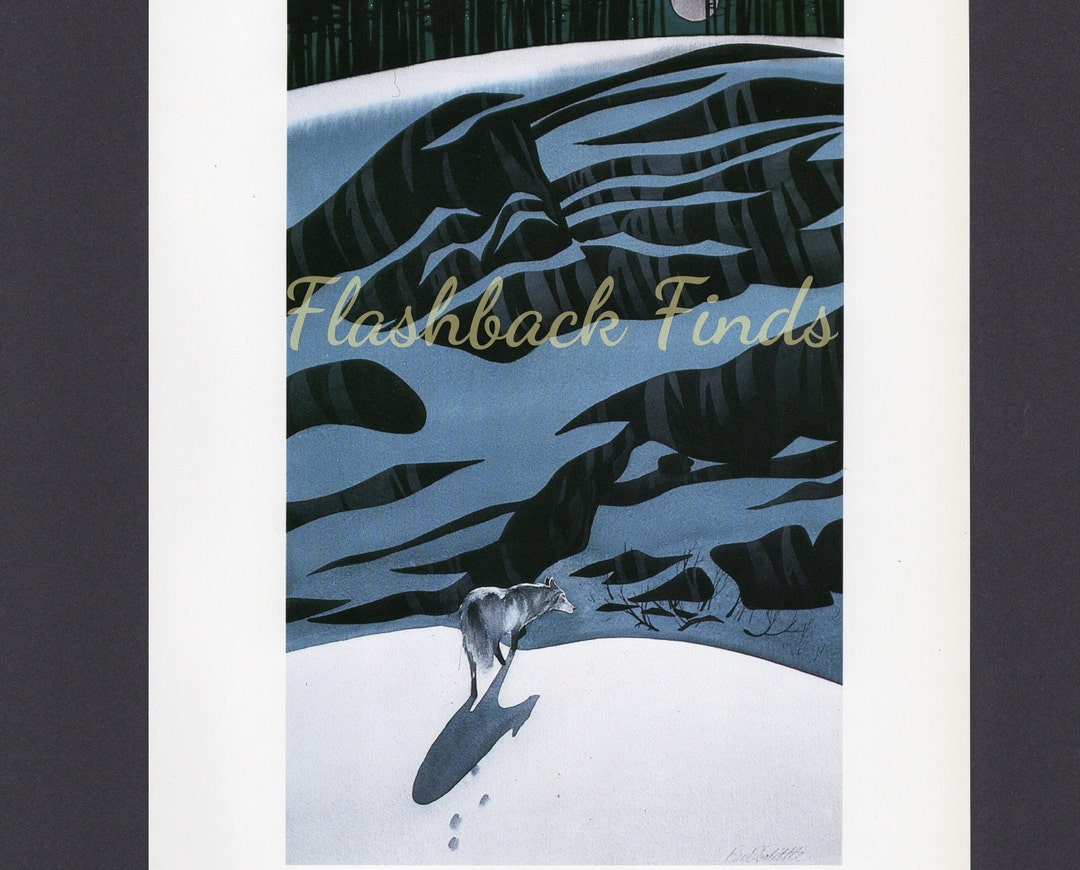 Winterwolf, Wolf in Snow Art Print by Bev Doolittle/ Moon Lit Mountains ...