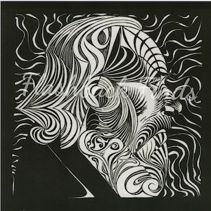 MC Escher Portrait eines Mannes Art Print / moderne Relativität, optische Täuschung Zeichnung, Buch Platte Wand-Dekor zum Rahmen / 12 "W X 12 1/8" H