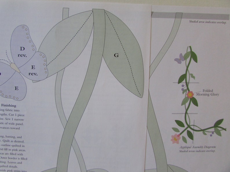 Churn Dash & Flower Vine Quilt Pattern/ Applique Block Pattern Etsy