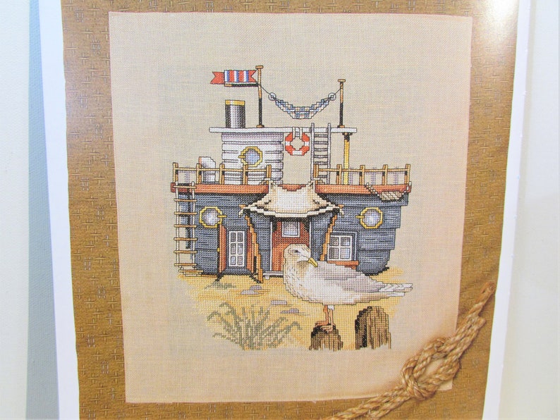 Fishing Boat on Beach Cross Stitch Pattern/ Nautical ...