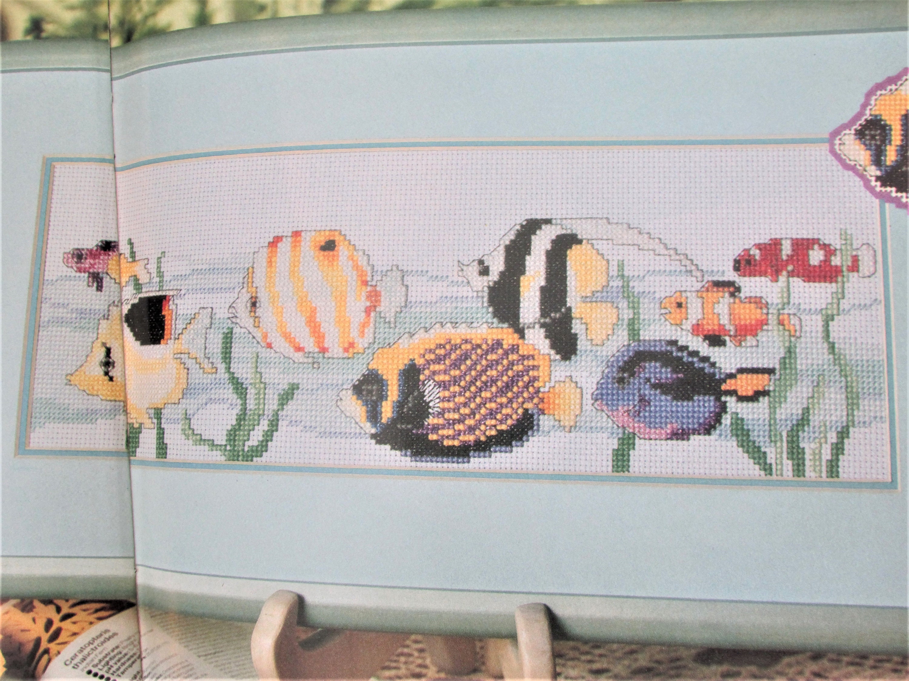 Tropical Fish Cross Stitch Pattern Picture/ Fishing, Butterfly & Clown ...