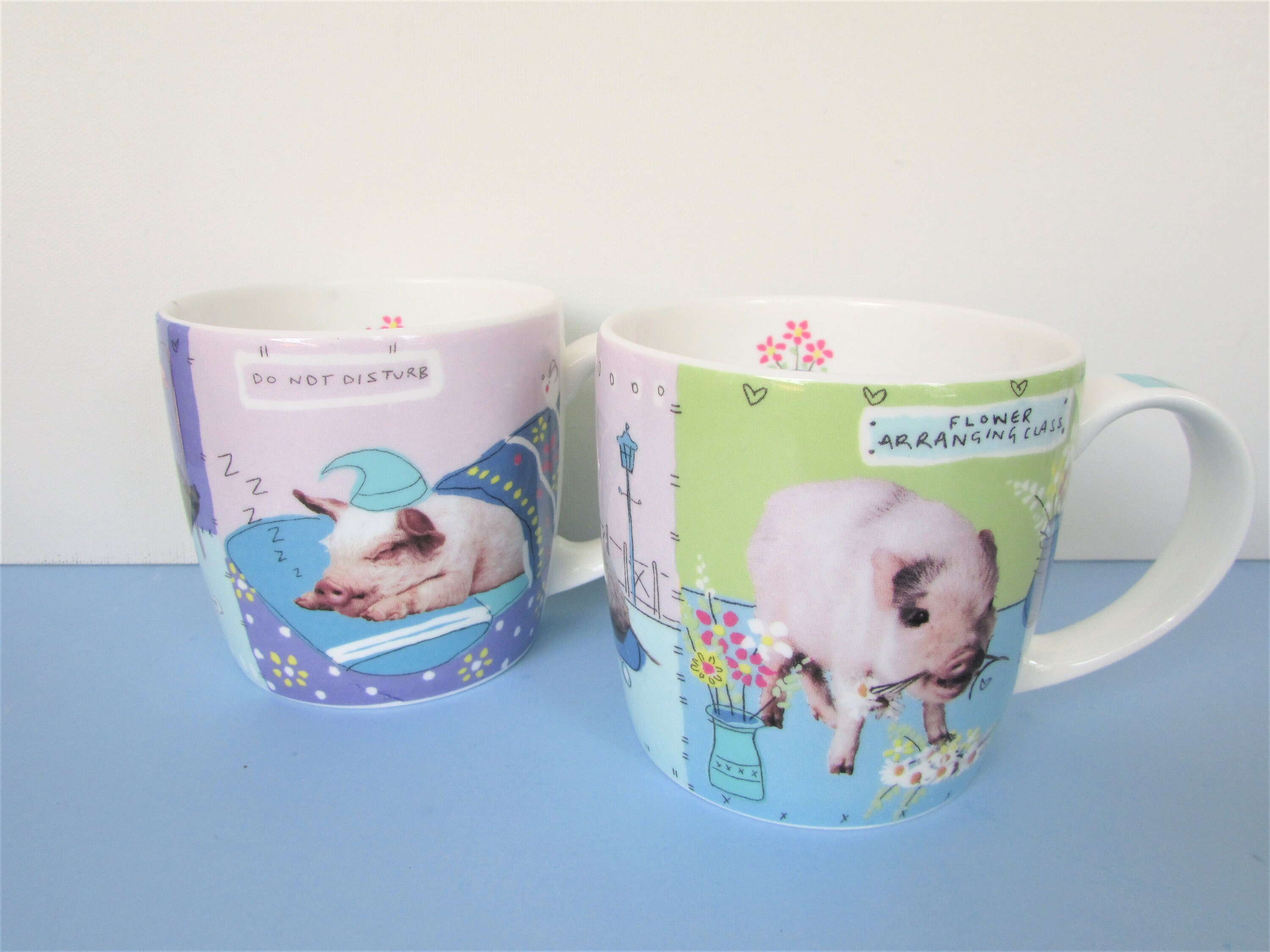 Funny Piglets Pigs Coffee Mug Cup/ n Middleton Flower Etsy