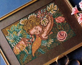 Grille Needlepoint Foxgloves And Delphiniums Par Ann Blockley – Ehrman