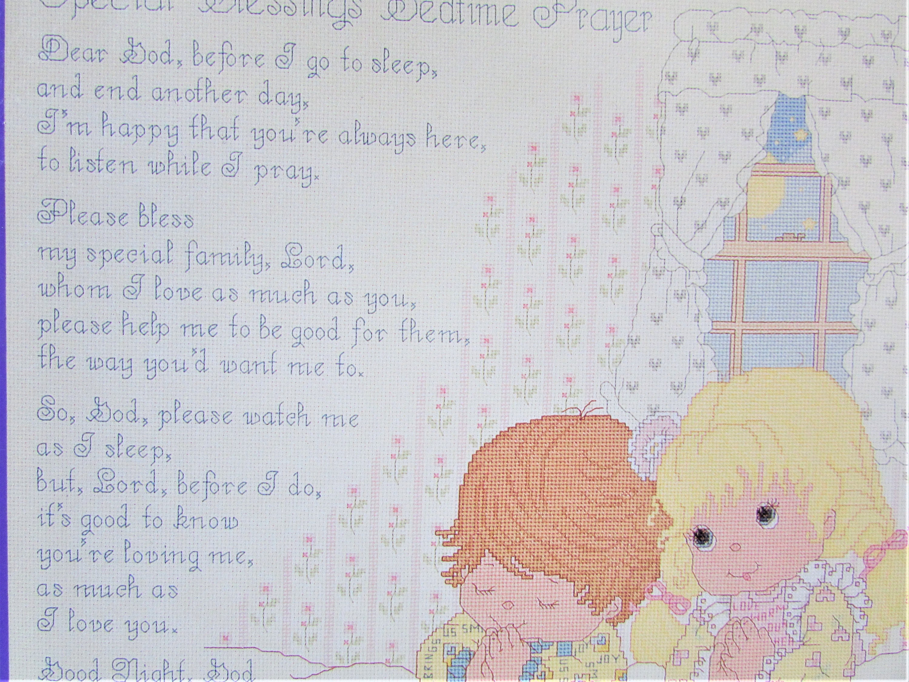 Precious Moments Bedtime Prayer Cross Stitch Pattern/ Special | Etsy