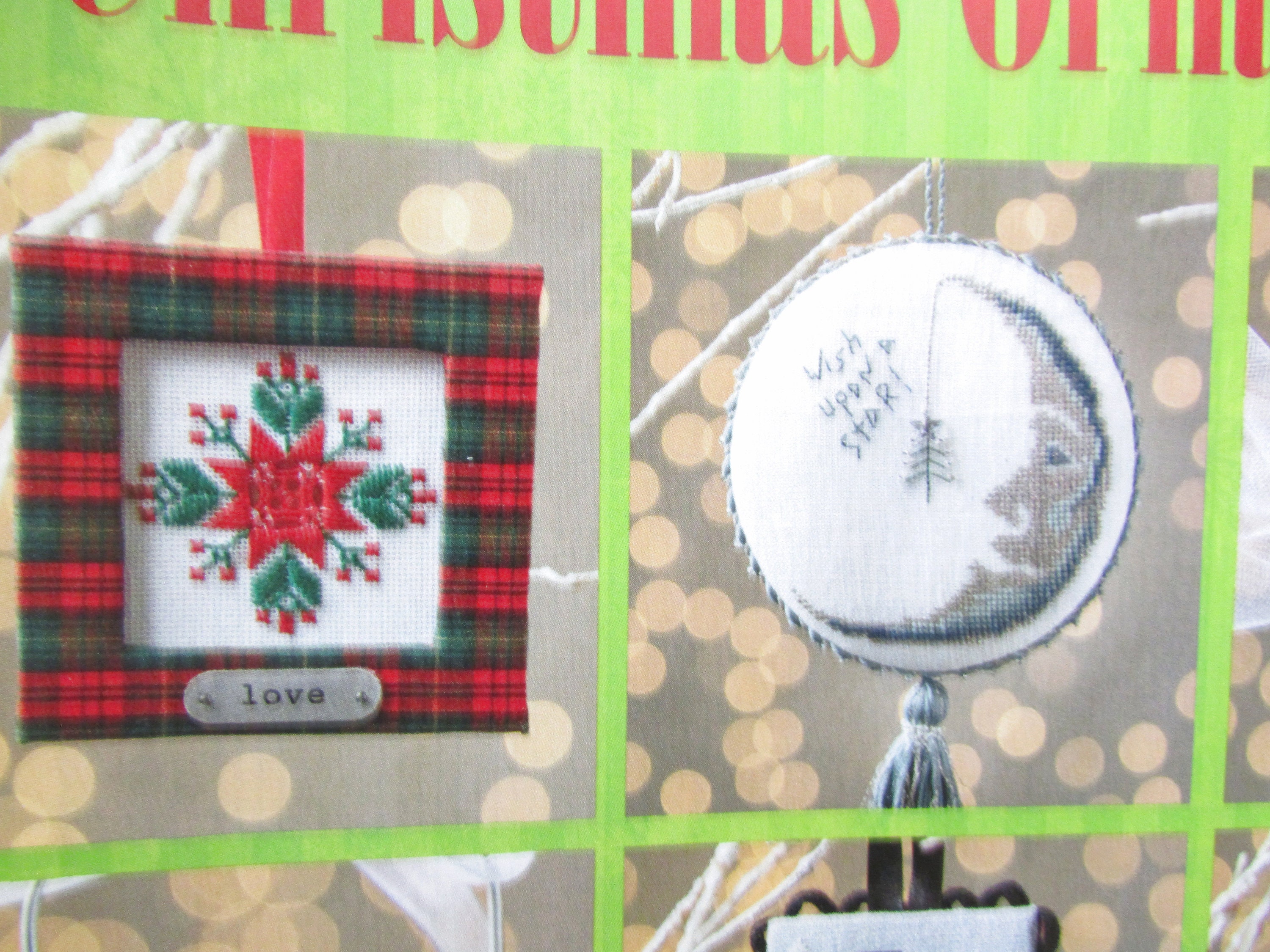 9 Christmas Ornaments Cross Stitch Patterns/ Snowman - Etsy