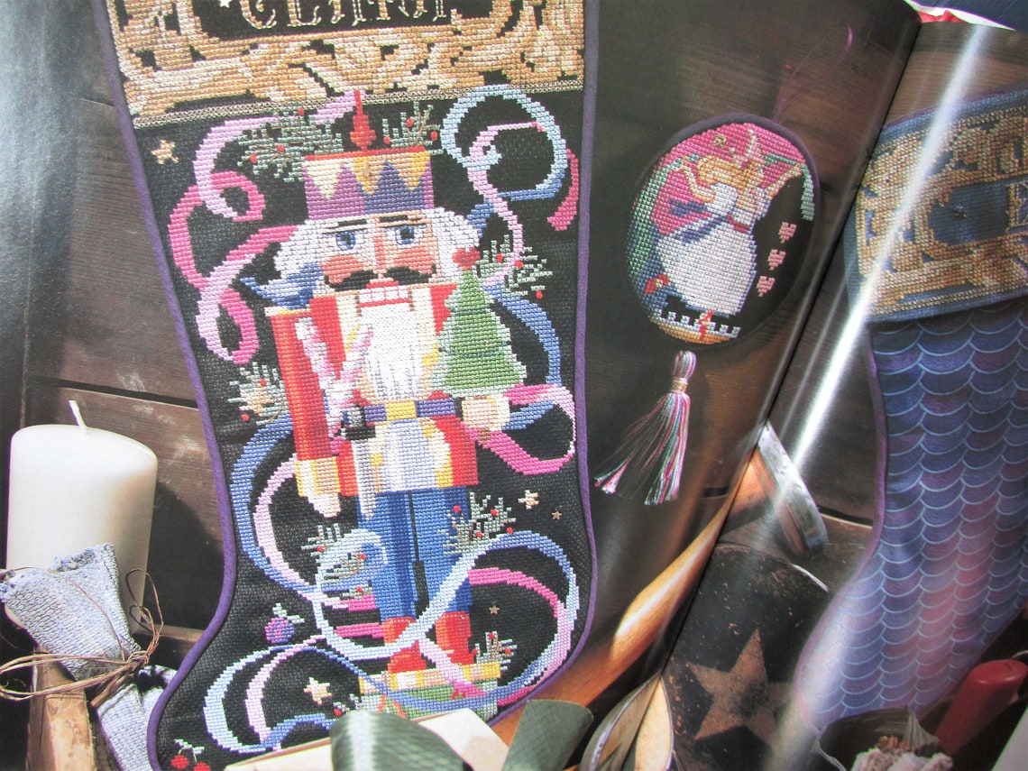 Nutcracker Christmas Stocking Cross Stitch Pattern/ Colorful Etsy