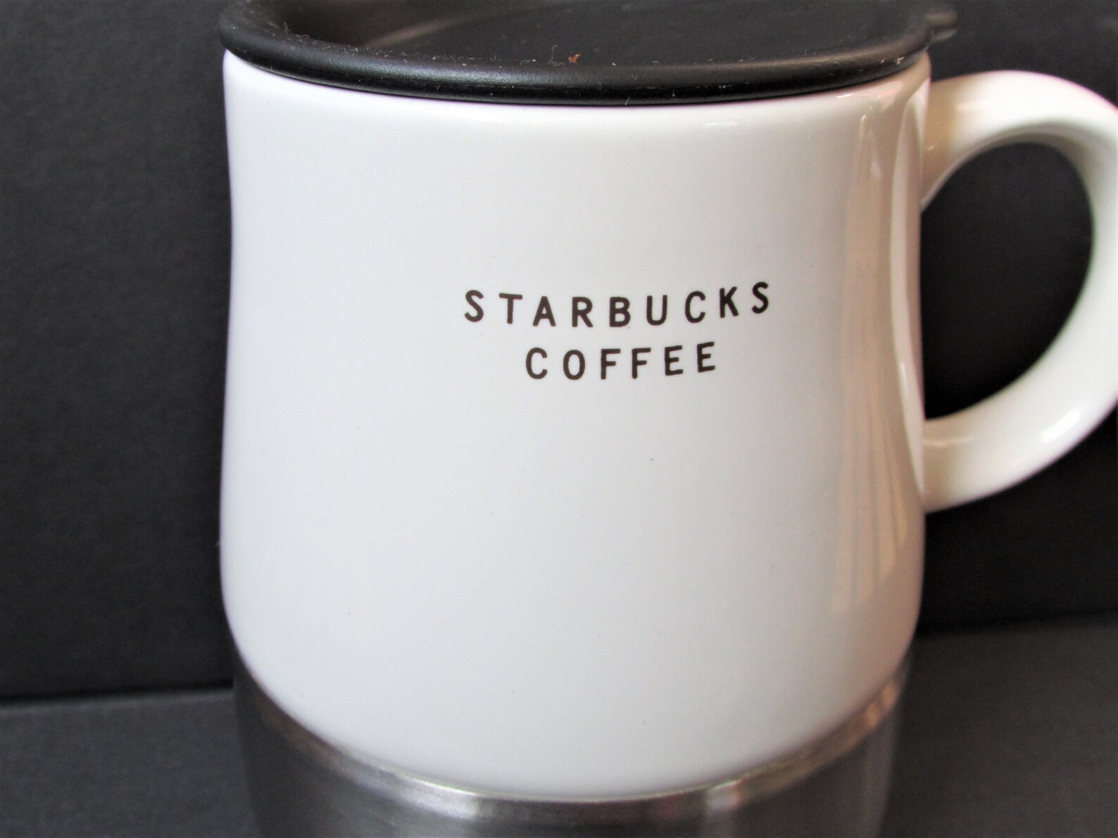 Starbucks Ceramic Travel Mug Stainless Steel Base & Lid/ Etsy