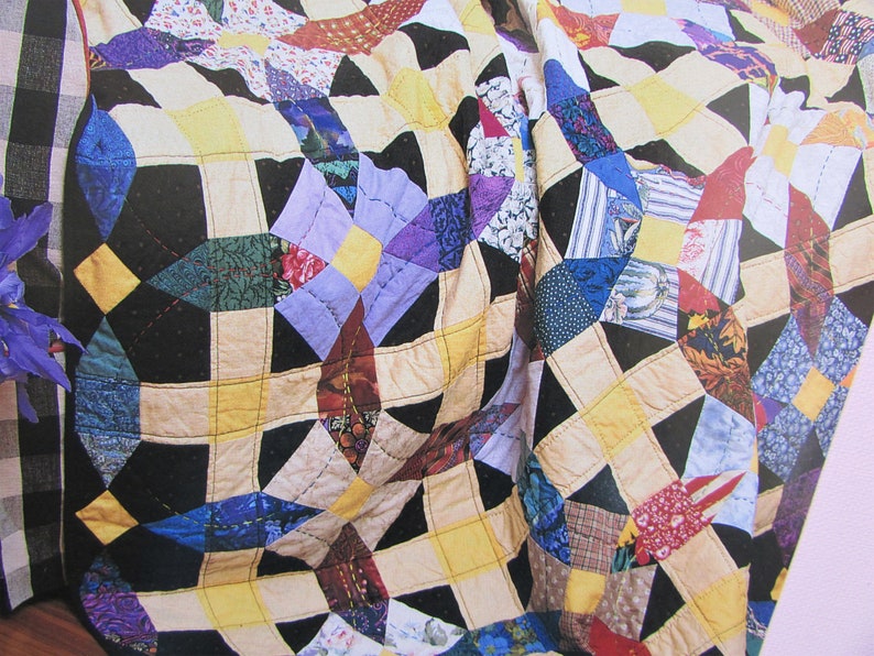 Maltese Cross Block Quilt Pattern/ Bright Pieced Block Pattern Etsy