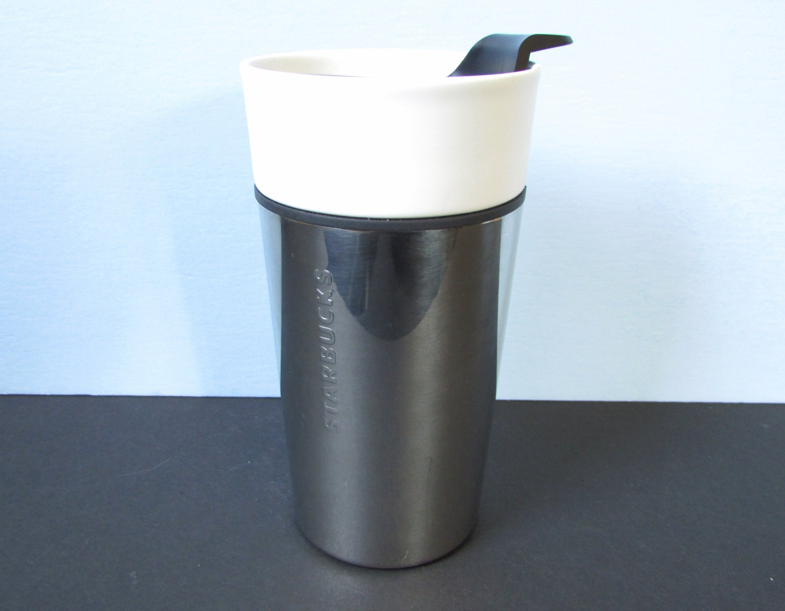 Starbucks 14 Oz Travel Mug 2004 Coffee Cup Tumbler Ceramic & Stainless Steel