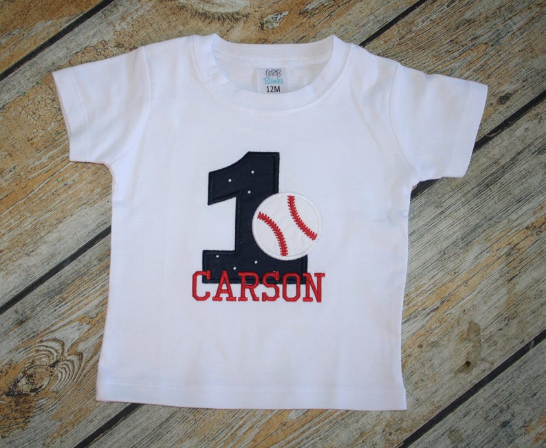 Personalized Baseball Number With Name Birthday Tee Baseball Etsy