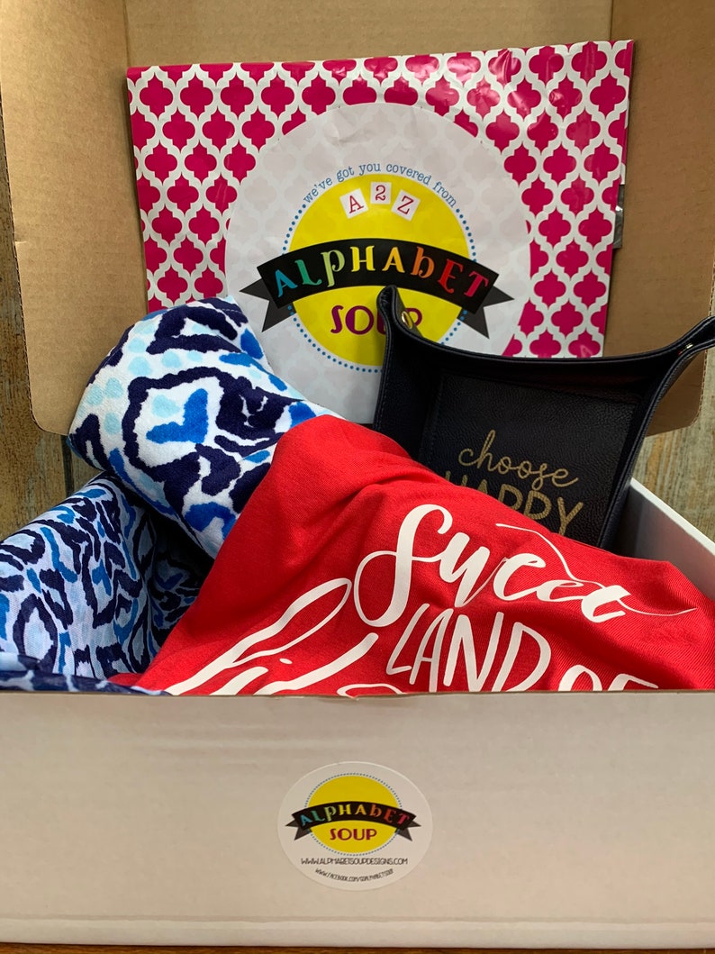 Personalized Monogram and Tshirt Subscription Box Etsy