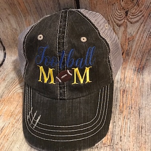 Football Mom Trucker Hat, Personalized hats, football hat, football Mom hat, Mom Birthday gift, Mothers day gift, football gift, Spirit wear