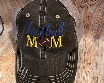 Boné de caminhoneiro "Mãe do Futebol", bonés personalizados, boné de futebol, boné de mãe do futebol, presente de aniversário para mãe, presente de dia das mães, presente de futebol, Spirit Wear