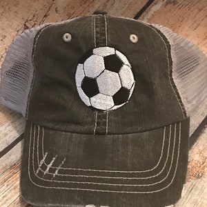 Soccer Ball Trucker Hats, Personalized hats, soccer hat, Soccer Mom hat, Mom Birthday gift, Mothers day gift,