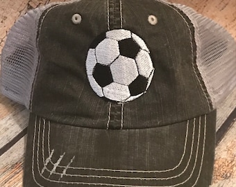 Soccer Ball Trucker Hats, Personalized hats, soccer hat, Soccer Mom hat, Mom Birthday gift, Mothers day gift,