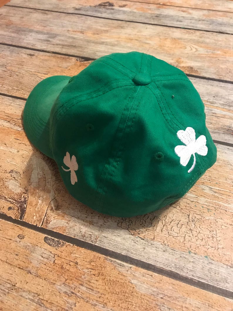 Personalized St. Pats Hat Monogrammed Hat With Shamrocks St. - Etsy