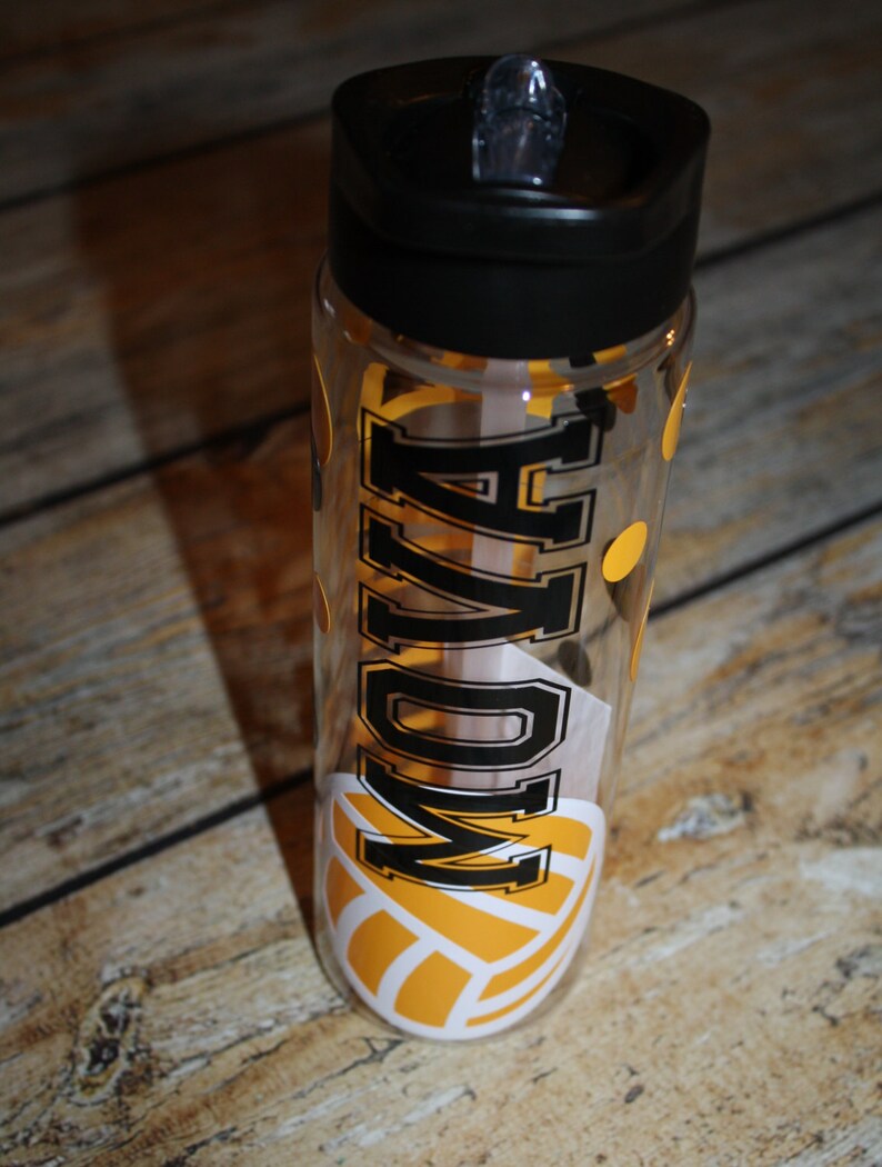 Personalized Volleyball Water Bottlevolleyball Name and Etsy