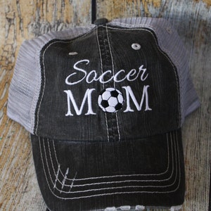 Soccer Mom Trucker Hats, Personalized hats, soccer hat, Soccer Mom hat, Mom Birthday gift, Mothers day gift,