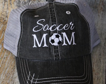 Soccer Mom Trucker Hats, Personalized hats, soccer hat, Soccer Mom hat, Mom Birthday gift, Mothers day gift,