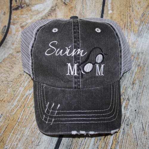 Swim Mom Trucker Hats Personalized Hats 
