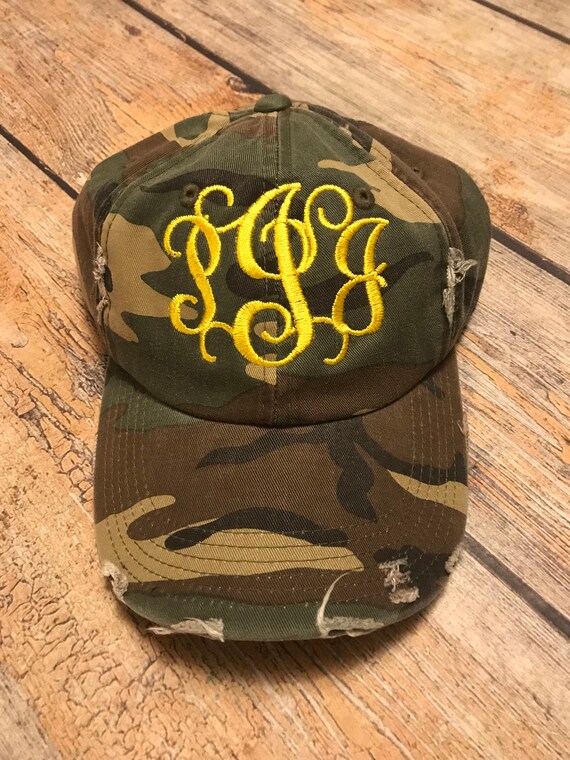 Buy Monogram Camo Distressed Hat, Monogram Hat, Gifts Under 25, Camoflauge  Hat, Camo Monogram Hat, Ladies Hat, Mom Hat, Hunting Gear, Teen Gift Online  in India 