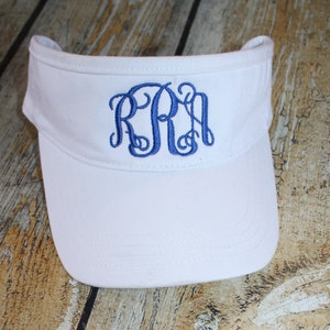 Visors, Personalized visors, monograms, hat with monogram, Girls Birthday gift, Ladies hat, bridal party gift, Teen gift,  Golf Visor