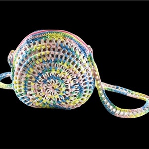 Bolso de anillas de latas bolso bandolera azul bolso rosa de