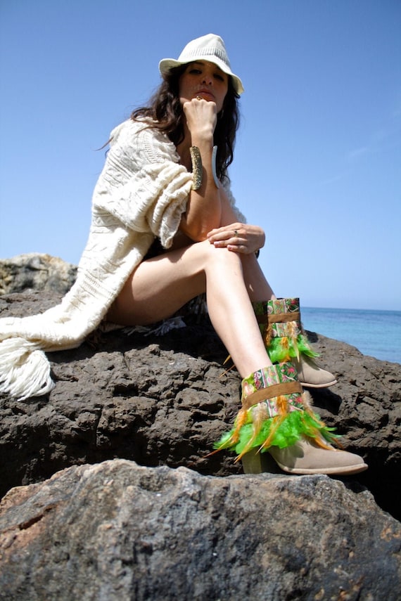 Cubre botas / Decora botas / Accesorios botas / botas indianas / botas tribal / botas étnicas