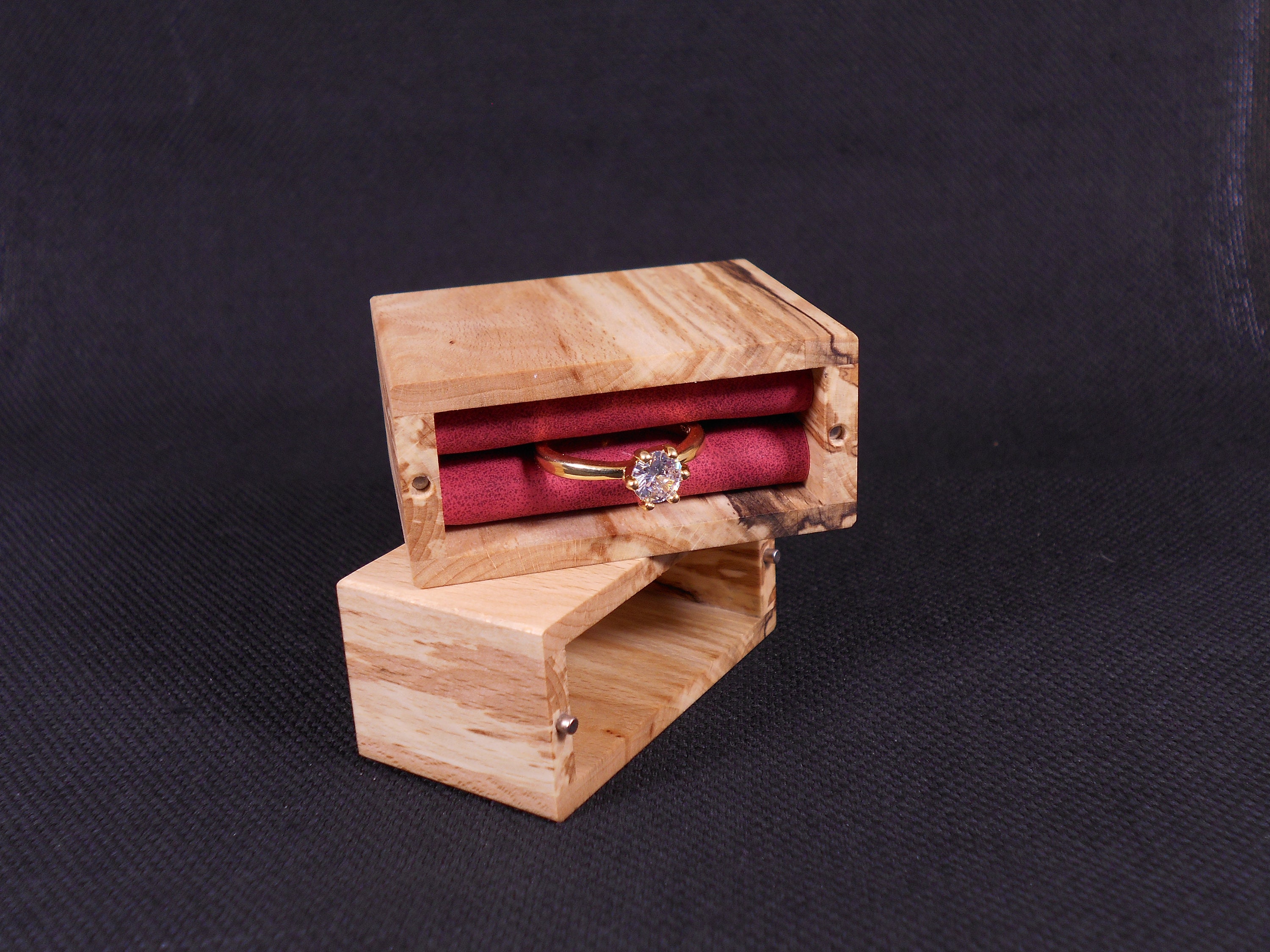 Slim Engagement Ring Box, Proposal Ring Box,unique Ring Box,ooak - Etsy