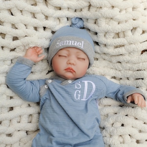 Newborn boy coming home outfit winter top