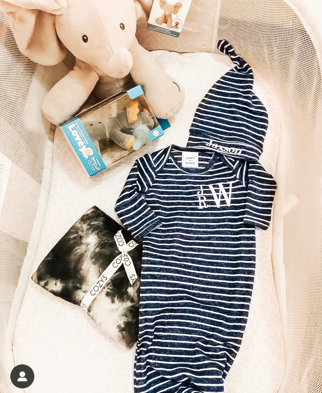 Baby Boy Gown, Newborn Boy Gown