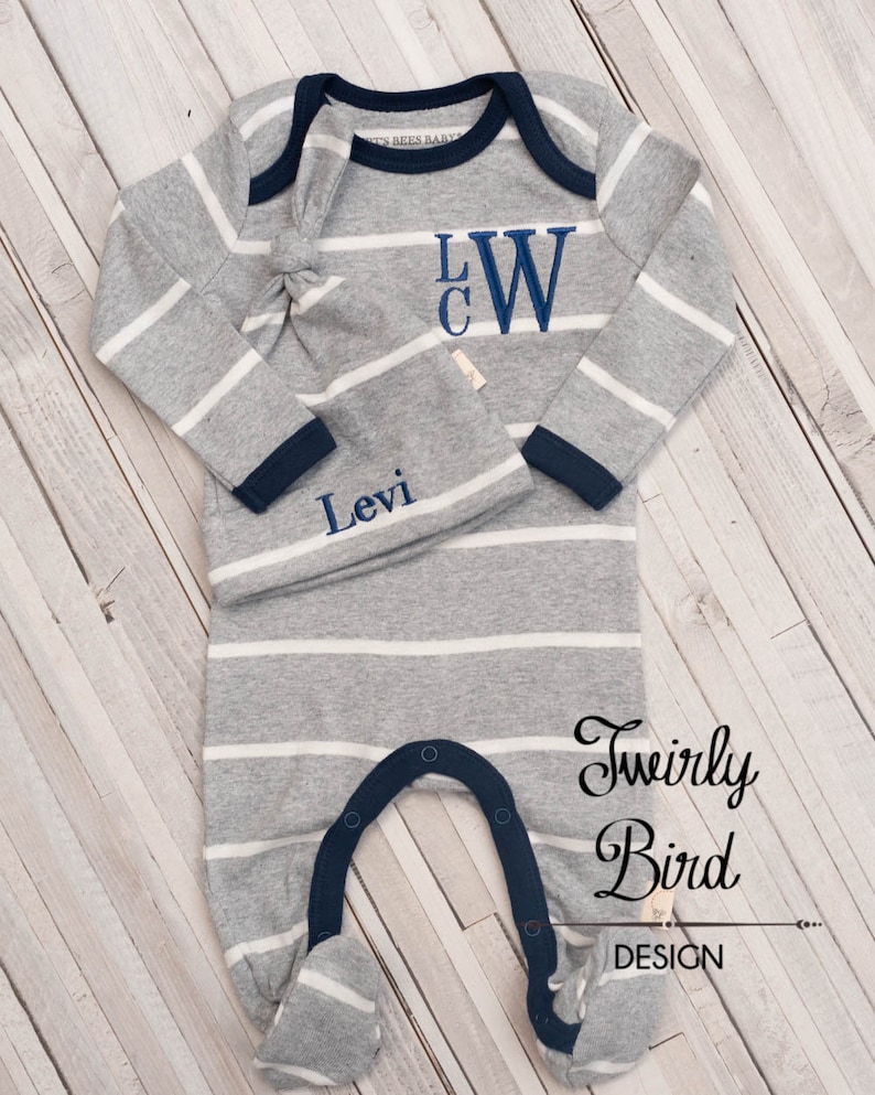 Baby Boy Coming Home Outfit Personalized Baby Organic Baby Etsy