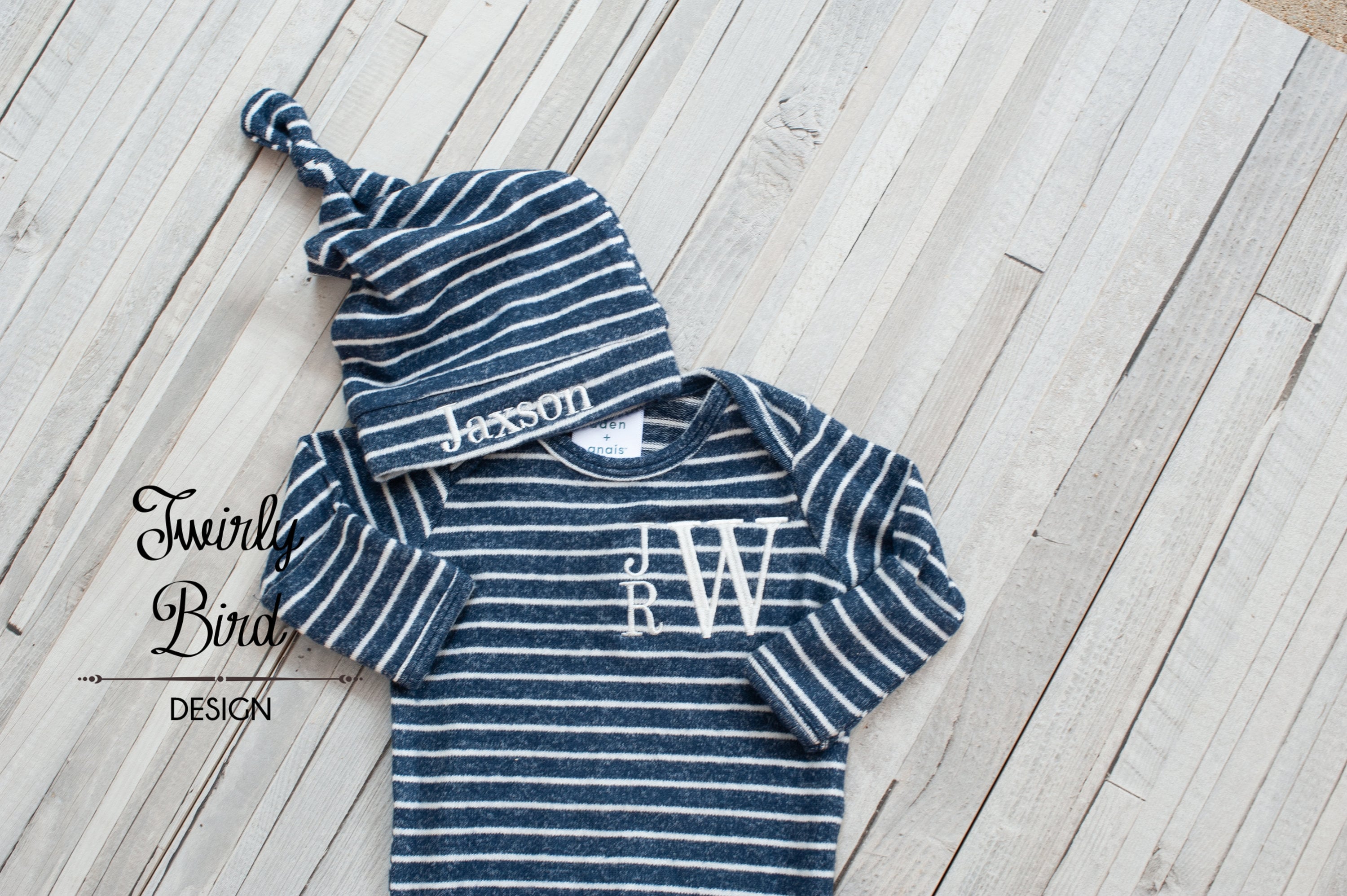 Baby Boy Gown, Newborn Boy Gown